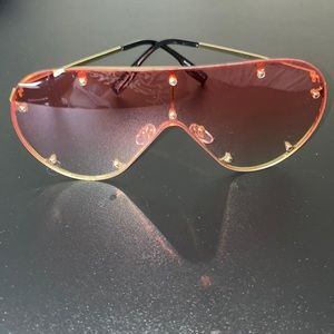 Orange aviator sunglasses